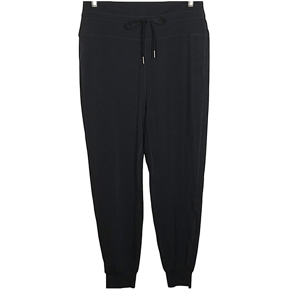 Halara Cloudful Black High Waist Drawstring Jogger Pants Size Large